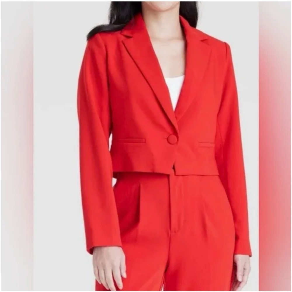 a new day Vibrant Red Blazer